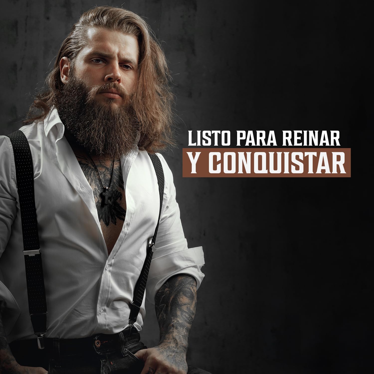 Viking Revolution Juego de Champú y Acondicionador de Barba con Aceites de Argán y Jojoba - Champú Barba Hombre que Suaviza, Alisa y Fortalece el Crecimiento - Oud Majestuoso 2x500 ml