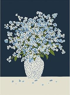 Flower Diamond Art Kits for Adults Cute Diamond Painting Kit for Beginner | Vintage Vase 5D DIY Funny Diamond Dots Full Drill Crafts for Gem Art Dot Art for Adults Home Wall Decor for Teens 12x16 in