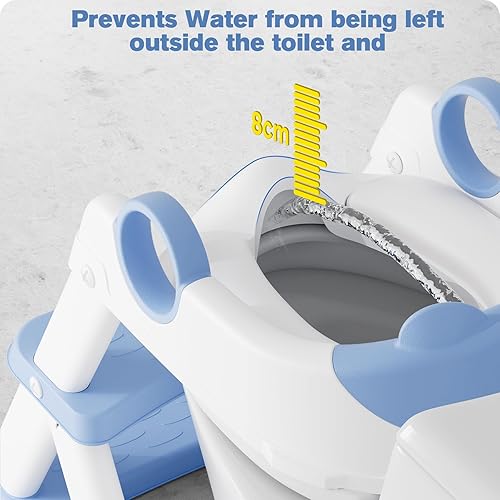 Vista 74 de Asiento de entrenamiento para ir al baño, para niños y niñas, 2 en 1, protector contra salpicaduras, antideslizante, taburete Aa-gris.