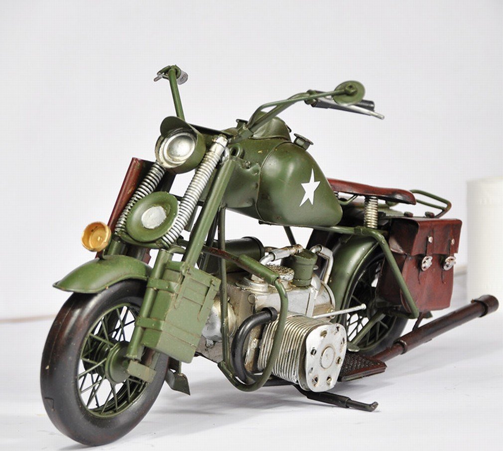 Motocicleta de la vendimia para decorar salones rústicos y oficinas