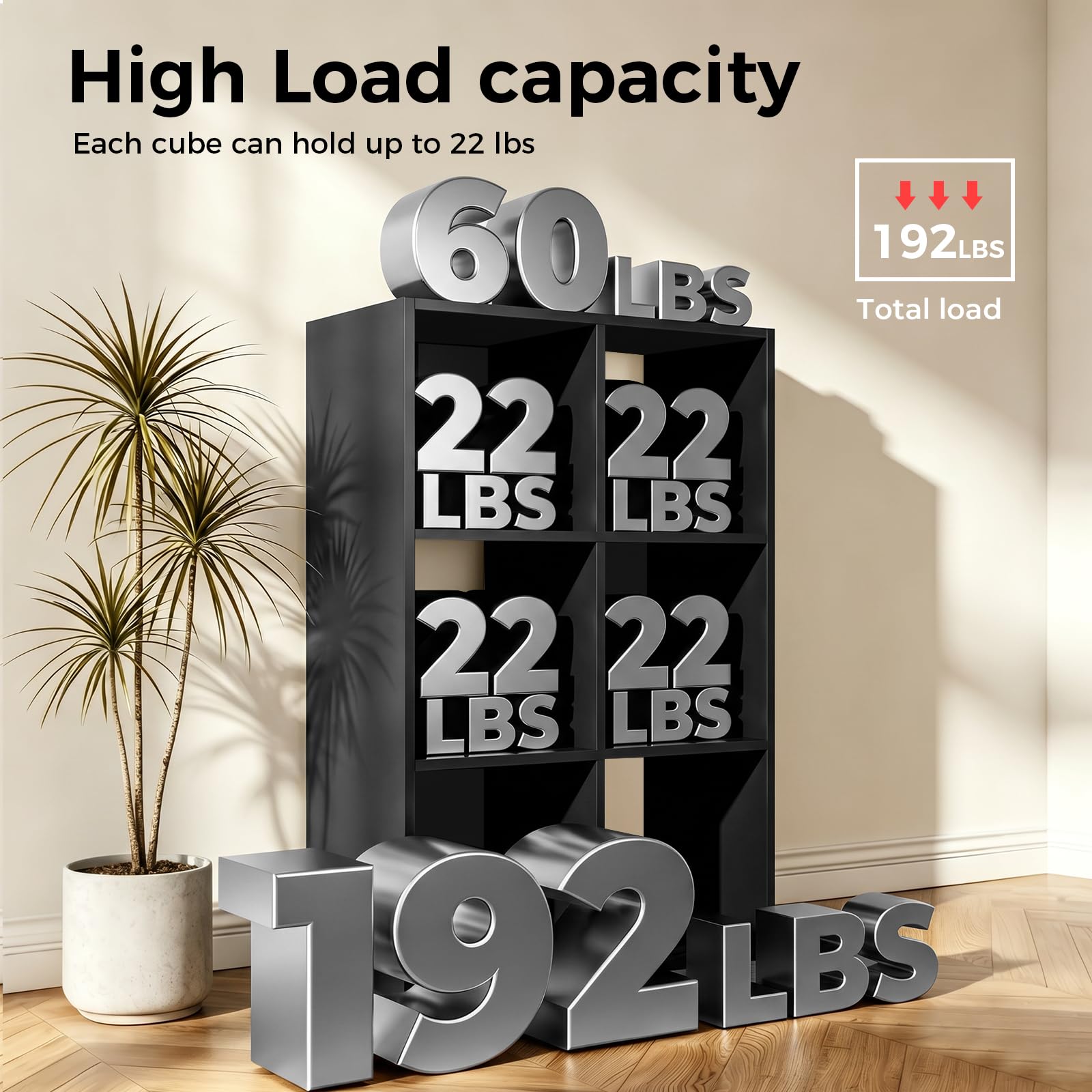 The 5 Best Cube Organizers Under $100 in 2026 2 Furnitureseries LUCKLIFE 8-Cube Storage Organizer, Stackable Modular Bookcase Sh — product photo