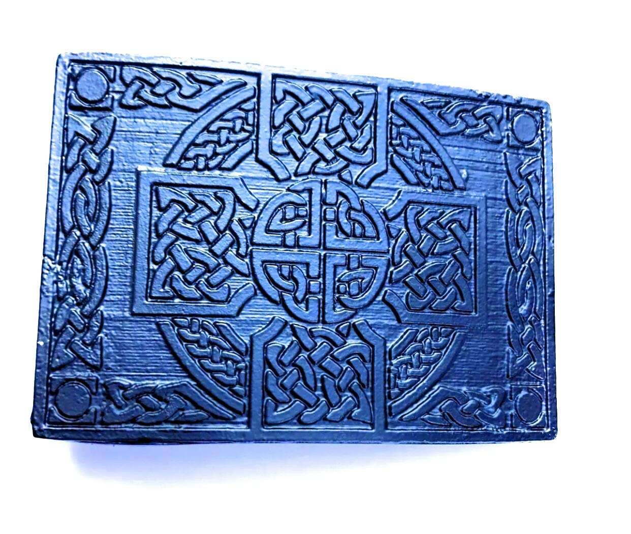 TW SPORTS & KILTS SCOTTISH ANTIQUE BLACK DESIGN KILT BELT BUCKLE