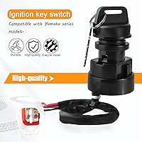 Vista 2 de Interruptor de llave de encendido compatible con Yamaha Warrior 350 Big Bear Tracker Wolverine Banshee Moto 4 Kodiak 400 Timberwolf 250 Raptor 50