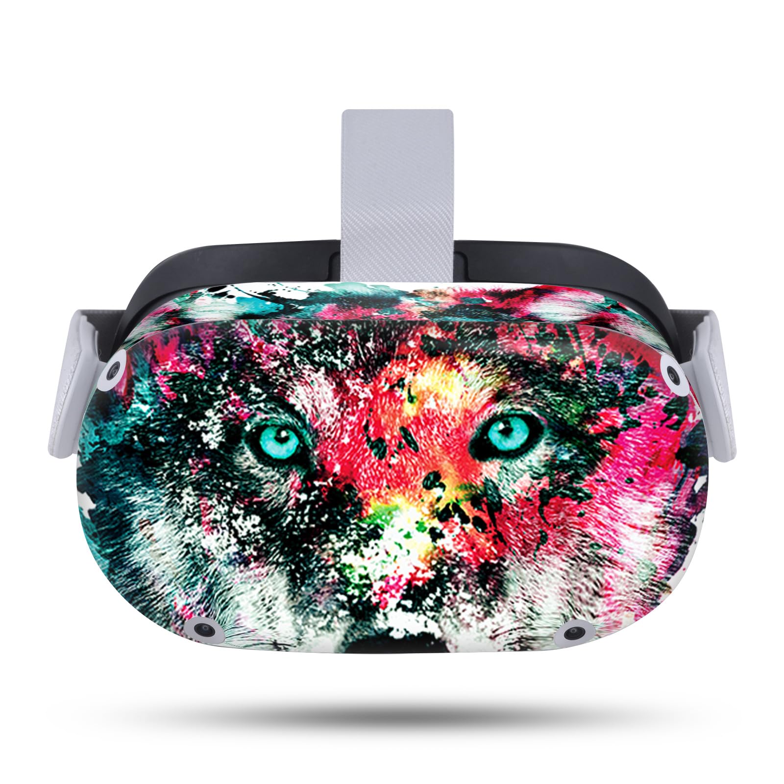 Head Case Designs Officially Licensed Riza Peker Wolf Art Mix Vinyl Sticker Skin Decal Cover Compatible with Meta Quest 2
