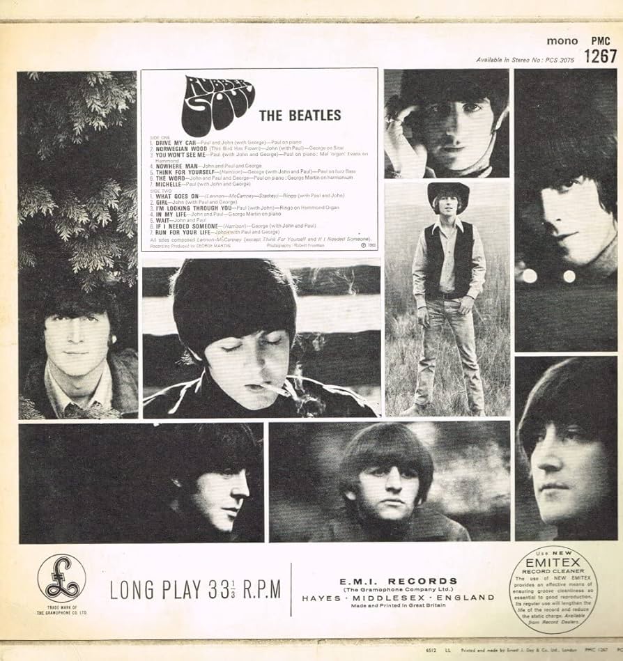 洋楽 THE BEATLES RUBBER SOUL PMC 1267 The Beatles - Rubber Soul - Parlophone - PMC 1267 by The