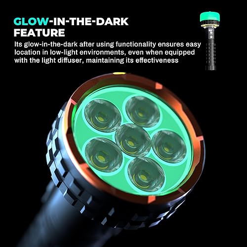 Miniatura 8 de Linterna, linterna LED recargable de 5000 lúmenes con pantalla digital, 8 modos e impermeable IPX4 linterna EDC con base magnética para campamento,