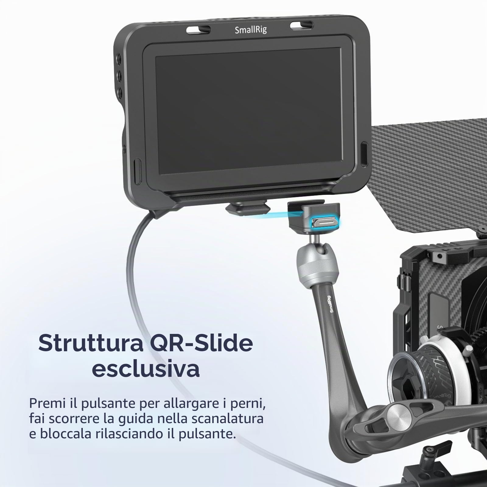SMALLRIG Magic Arm Rosetta 11" QR H21 3kg-4489