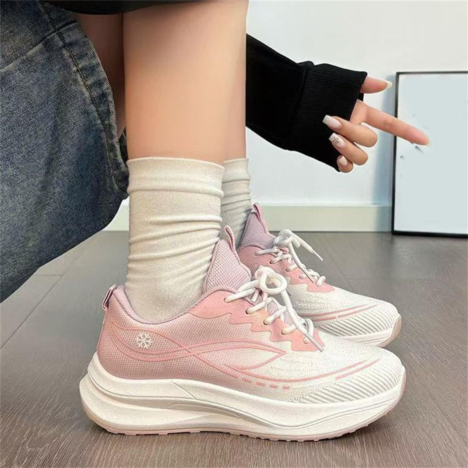 Scarpe Donna Sneakers da Ginnastica Casual per Camminata Tempo Libero Antiscivolo Scarpe Donna Comode E Morbide Elegante e Confortevole