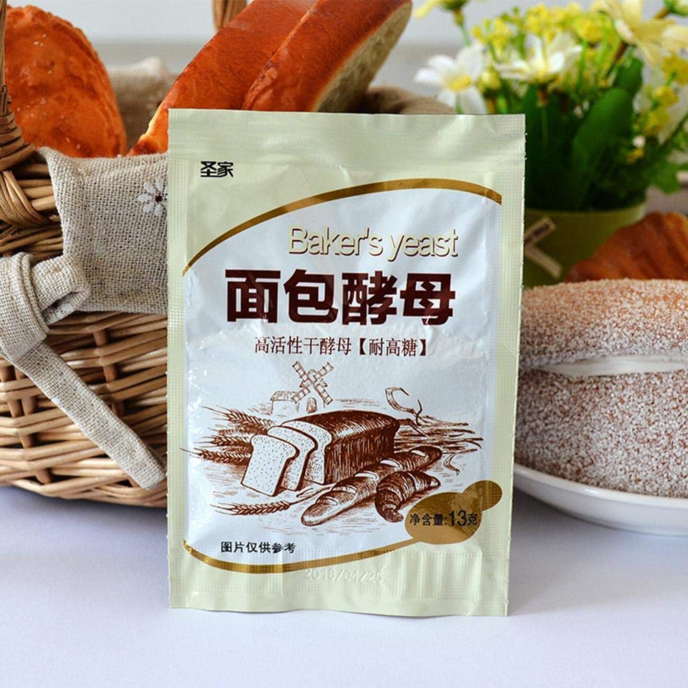 – 13G5PCS Yeast for Bread Making | Instant Yeast, Highly Active Dry Yeast Powder, High Sugar Resistant, Suitable for Kitchen Baking Cakes and Pastries Pizza