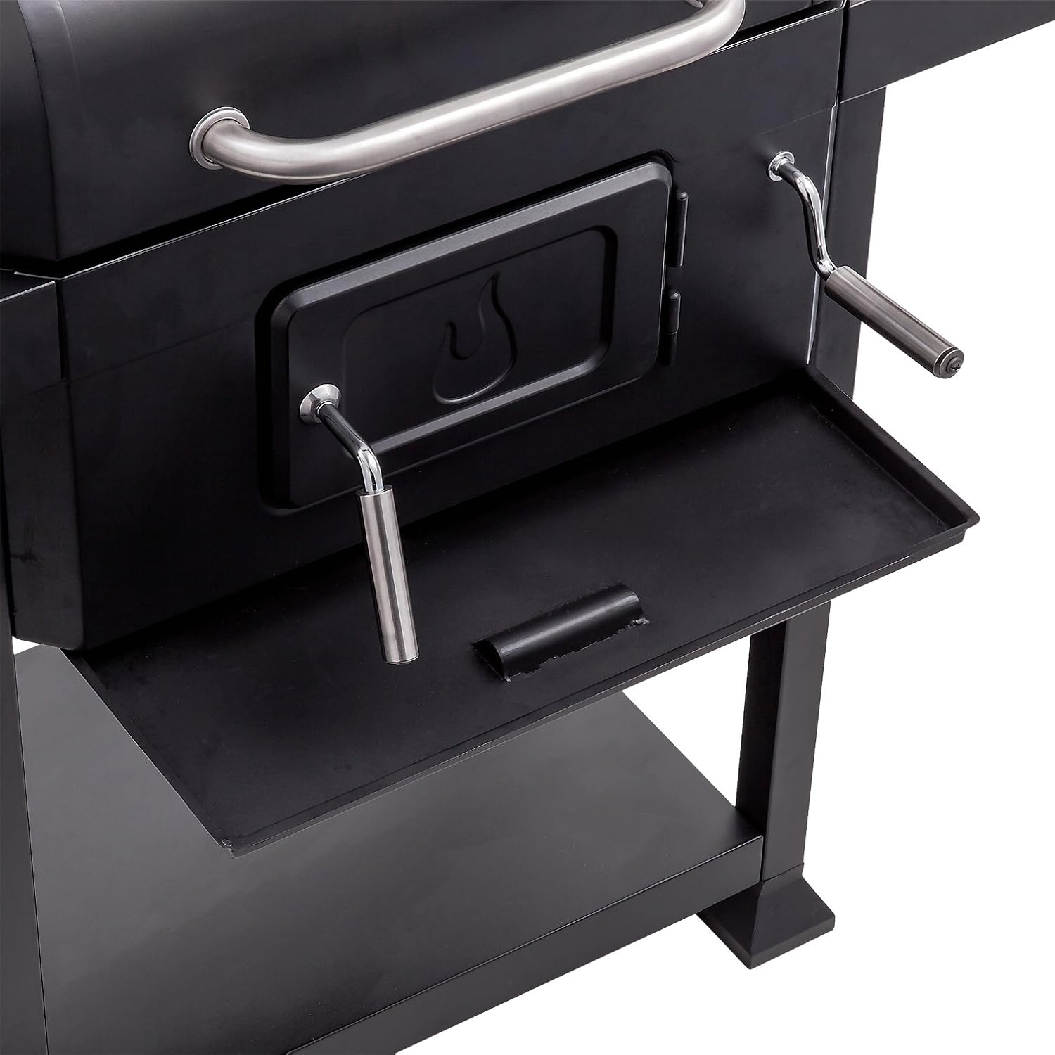 Ash pan removed from Char-Broil grill