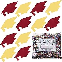 Vista 177 de Confeti Grad Cap Negro, Púrpura Combo - 2 bolsas de media onza (1 oz) (8400/8412)