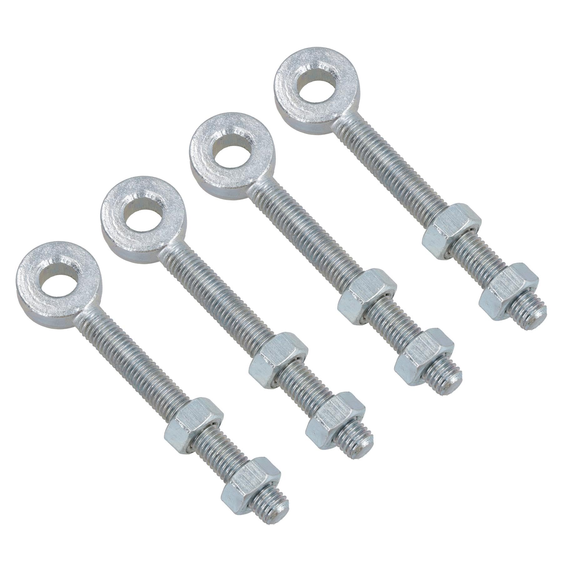 Ab Tools Swing Gate Long Eye Bolts Hinge + Nuts Adjustable Zinc Plated 12 X 150Mm 4Pc