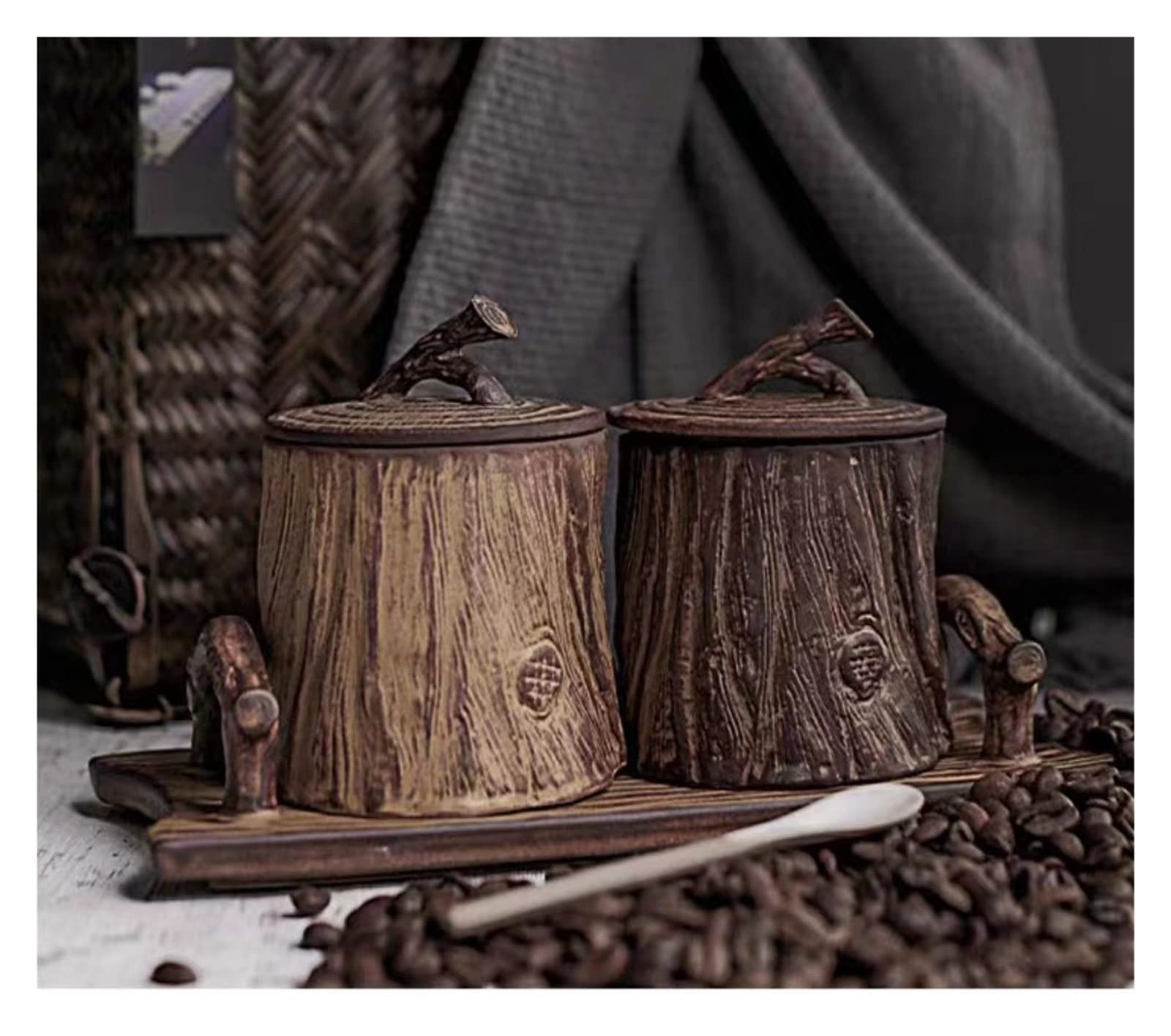 Premium ceramiczny kubek do kawy kubki kubek do herbaty kubek wody, ręcznie robiony szorstki ceramiczny kubek do kawy Yunyao spersonalizowany kubek do kawy z uchwytem kreatywny kubek w stylu retro w s