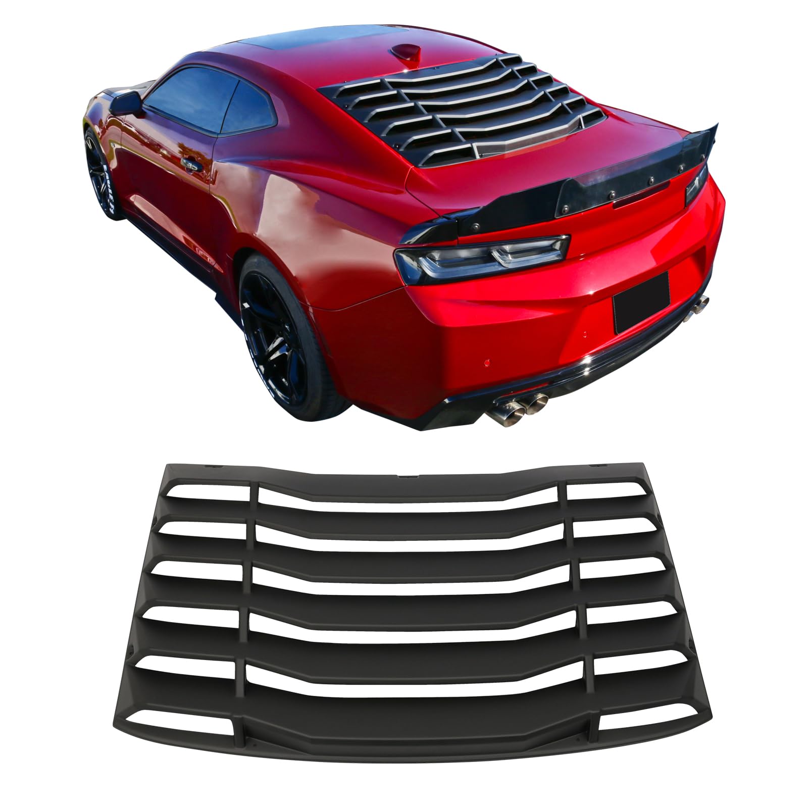 Amazon.com: IKON MOTORSPORTS Rear Window Louver Compatible with