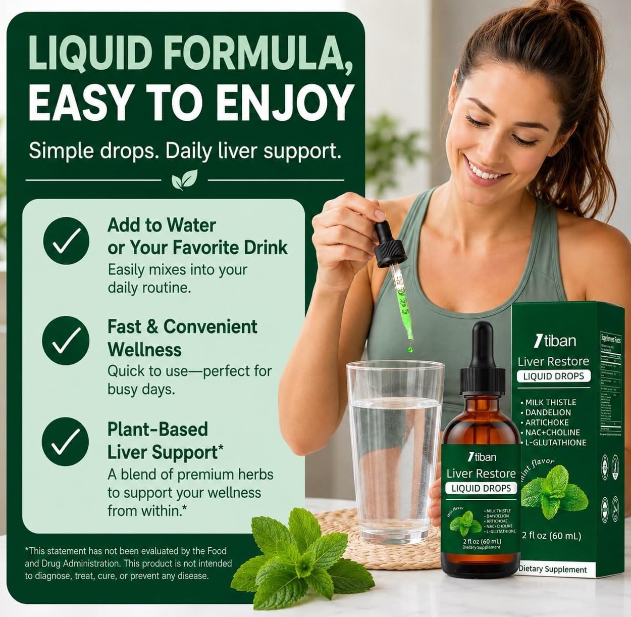 Liver Restore Drops, Liver Cleanse Herbal Liquid Supplement, 60 mL — Amazon image 8