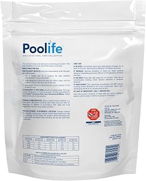 Poolife Alkalinity Plus - pH Stabilizer Pool & Alkalinity Increaser Formula - Prevents pH Bounce & Water Cloudiness - High Purity Sodium Bicarbonate for All Swimming Pools - 5lb