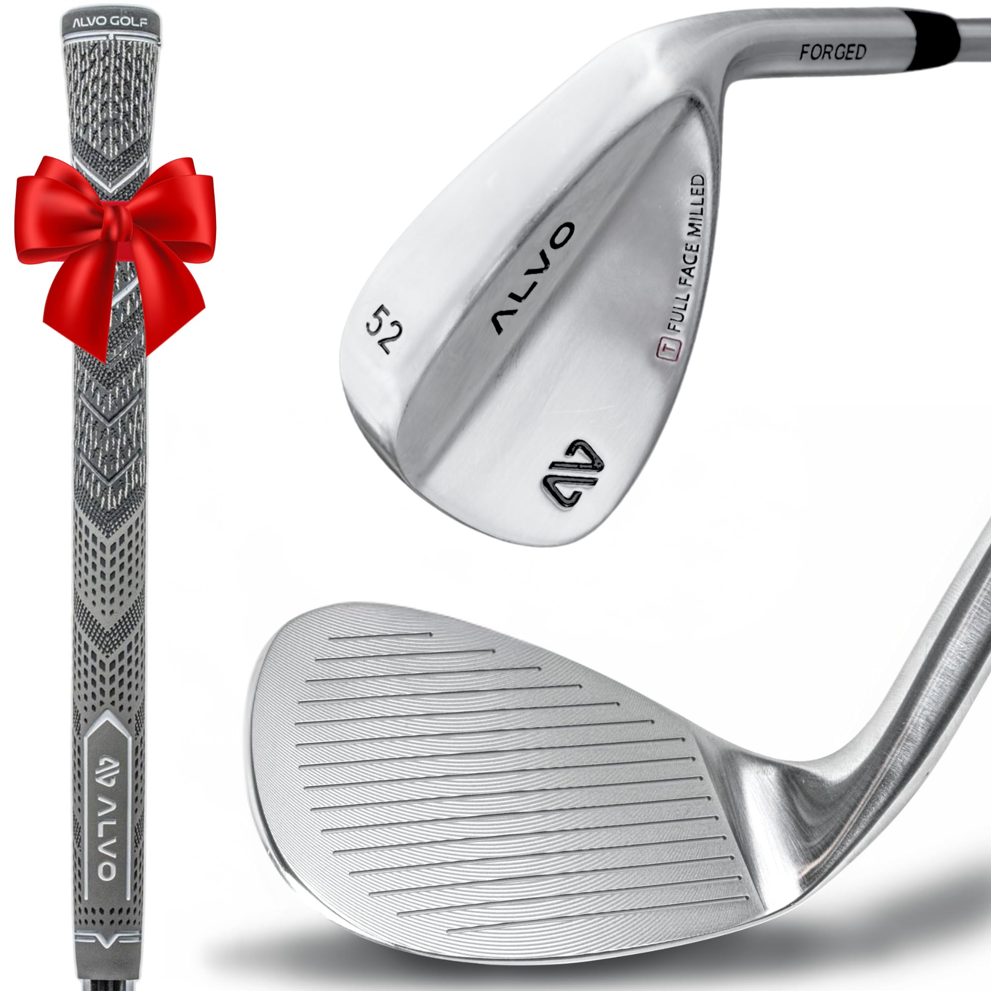 Premium Full Face Golf Wedges, Golf Wedge Set, 3 Wedges 52/56/60 Degree,Lob,Gap,Sand Golf Club for Men, Premium Grip, Right Hand