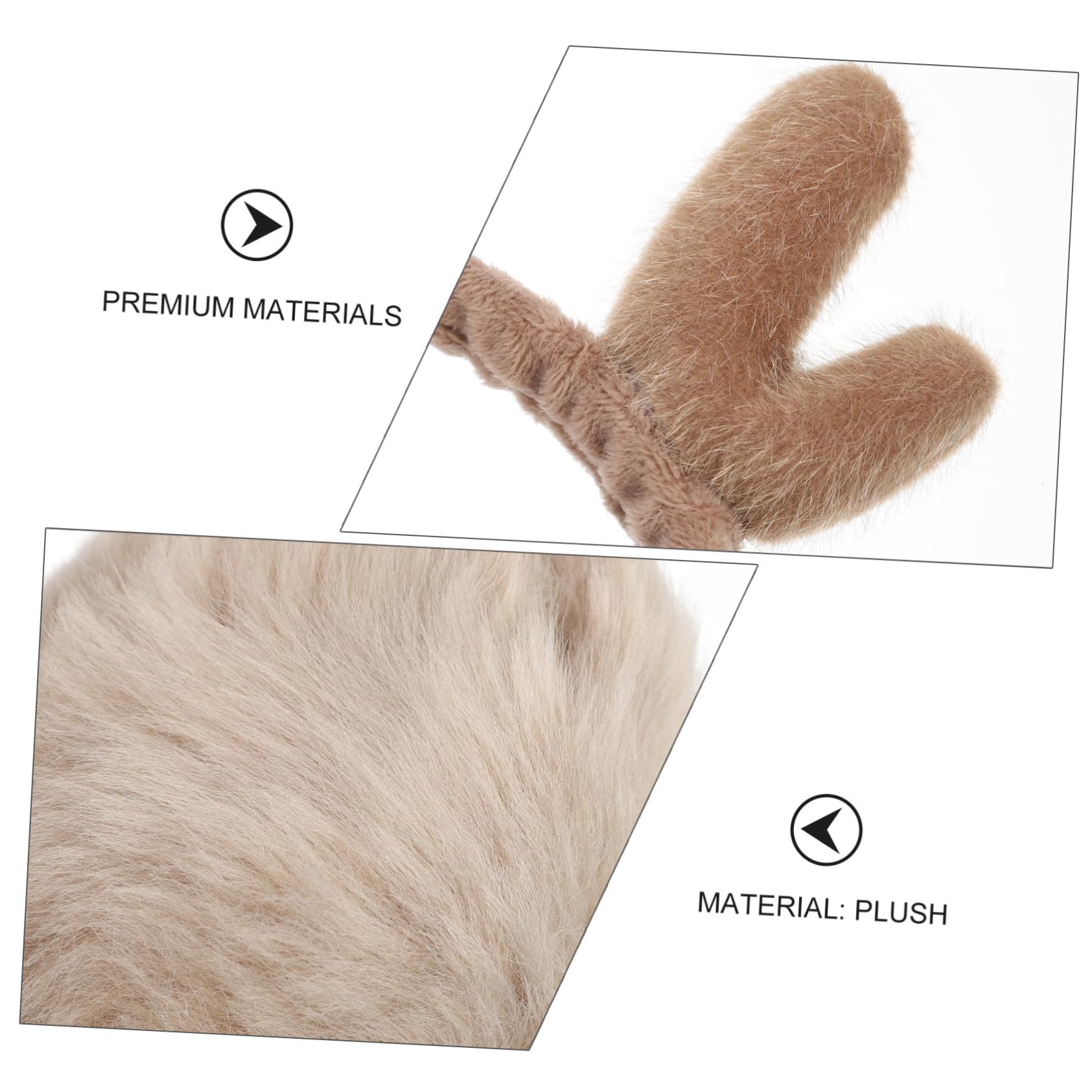 BESTYASH Cache-oreilles Manchons Couvre-oreilles Froids De Lapin Couverture D'oreille De Noël Chaussettes De Noël Moelleuses Couverture D'oreille Extérieure D'hiver Peluche