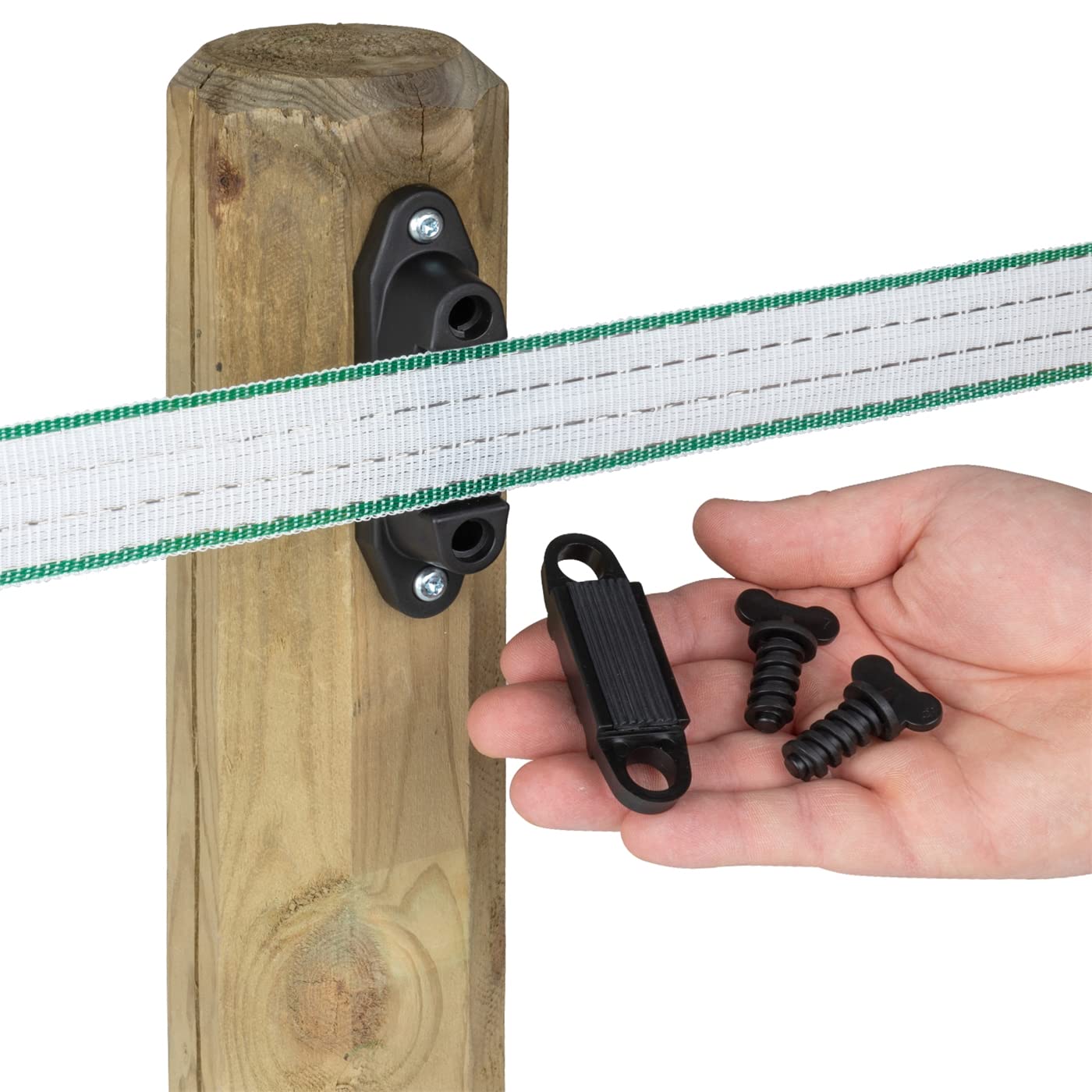 VOSS.farming 10x Isolateurs d’Angle/de Ligne pour Ruban Jusqu’à 40 mm