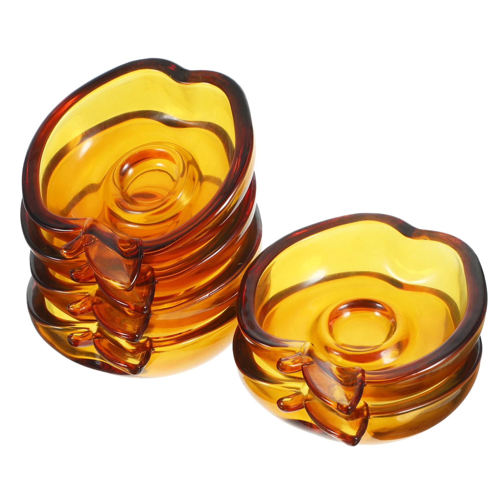 Assiettes en verre transparent Cabilock lot de 6 coupelles légères pour sauces