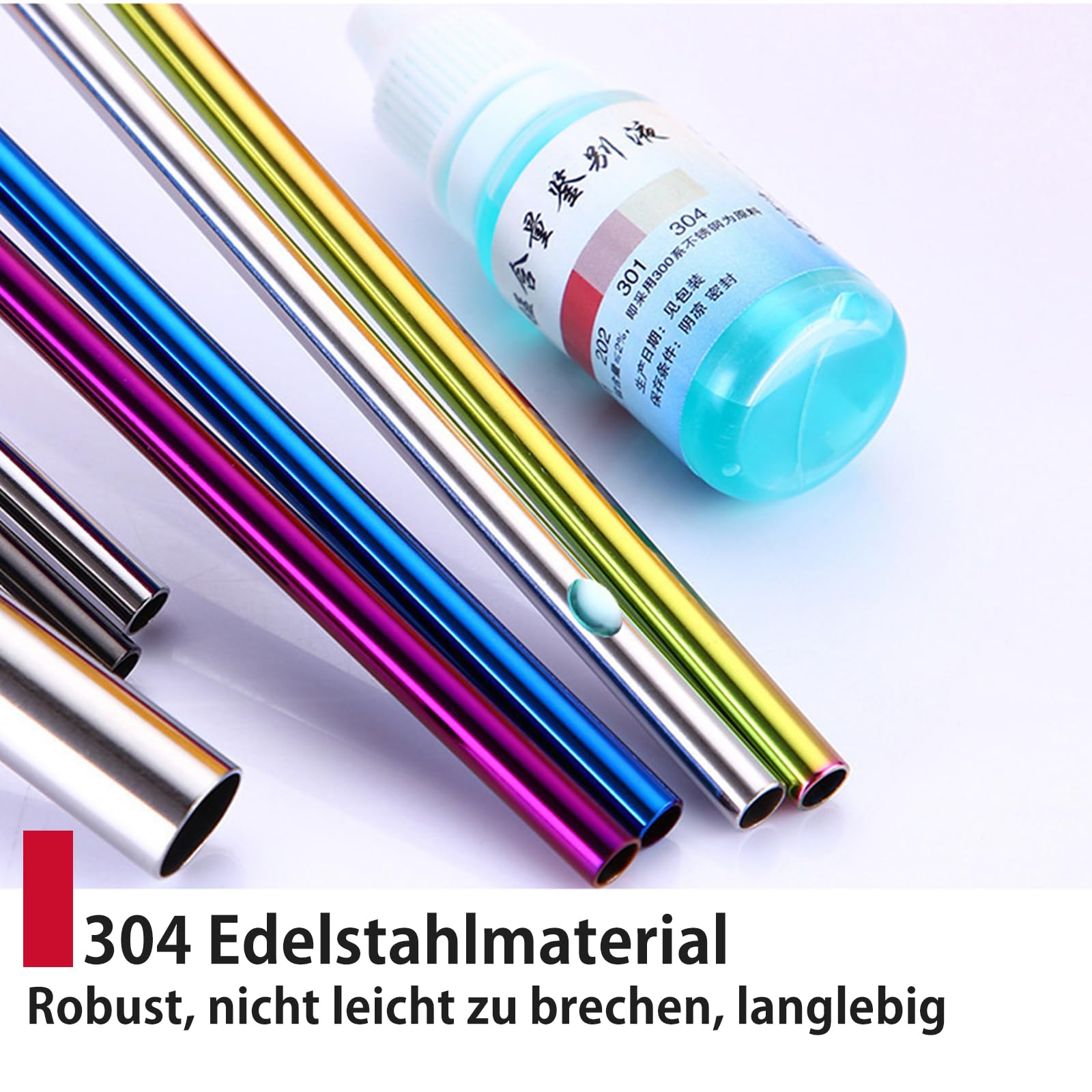 Metall-Strohhalme Set – 12 Edelstahlhalme, 2 Reinigungsbürsten & Leinentasche – Wiederverwendbar, Spülmaschinenfest, Für Heiße & Kalte Getränke