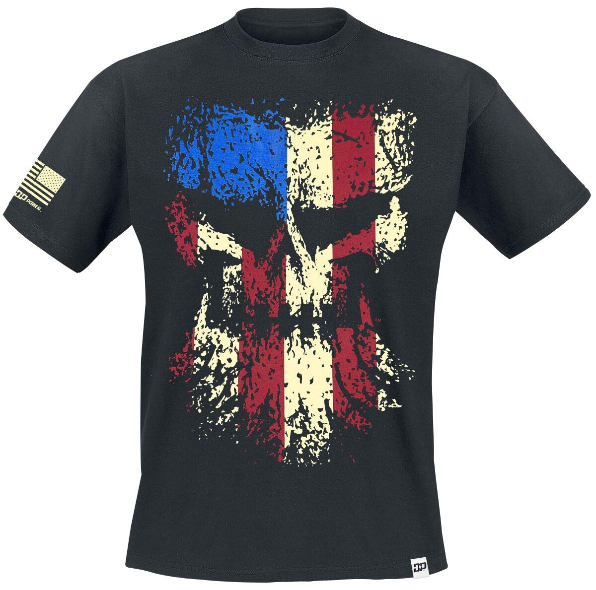 Diesel Power Gear Men T-Shirt Grunge Skull
