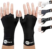 Wickers Fingerless Glove Liners for Lacrosse, Hockey, Ski & Pickleball - Thermal Athletic Liners, Moisture-Wicking, Odor-Resistant Pair