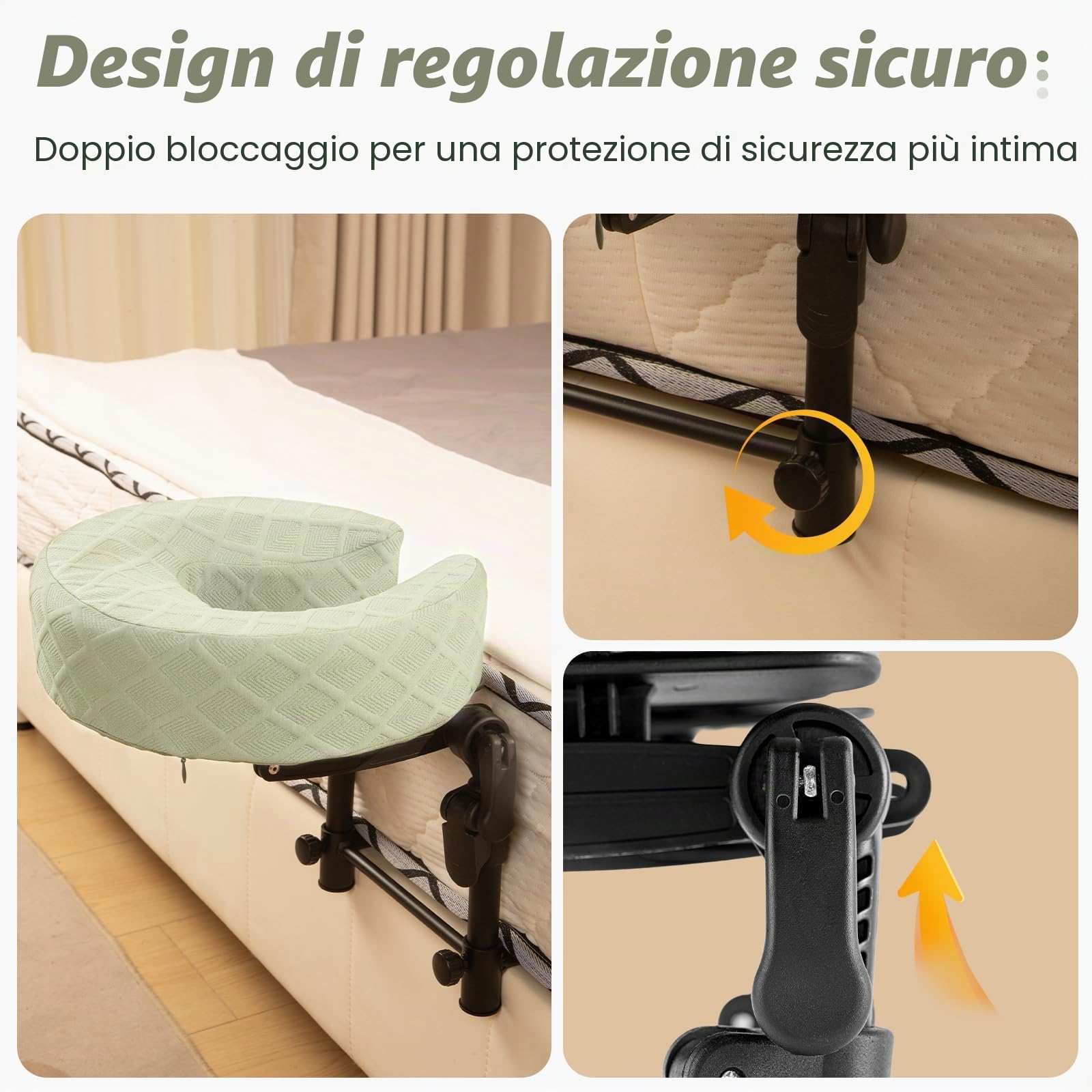 Poggiatesta da massaggio per letto, culla regolabile per massaggio viso a casa, kit portatile per lettino da massaggio per dormire, cuscino a faccia in giù dopo chirurgia oculare