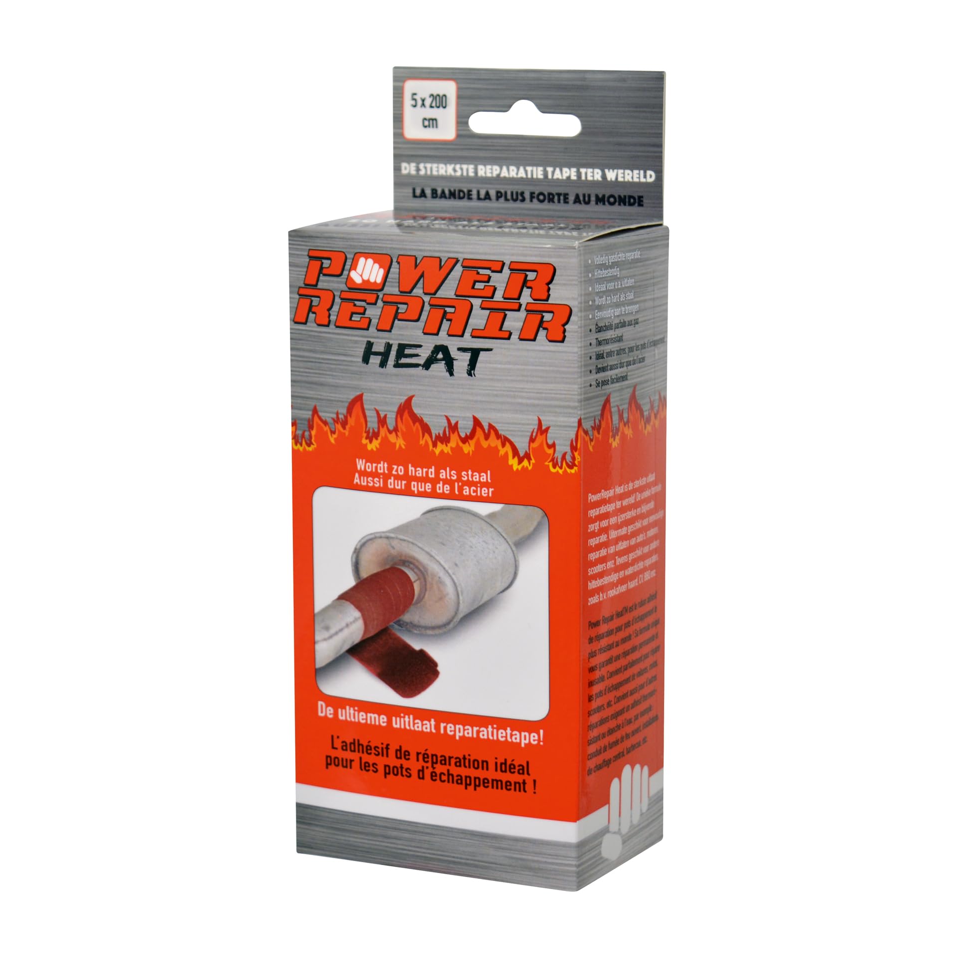 Power Repair Tape Heat 5x200cm, Gris