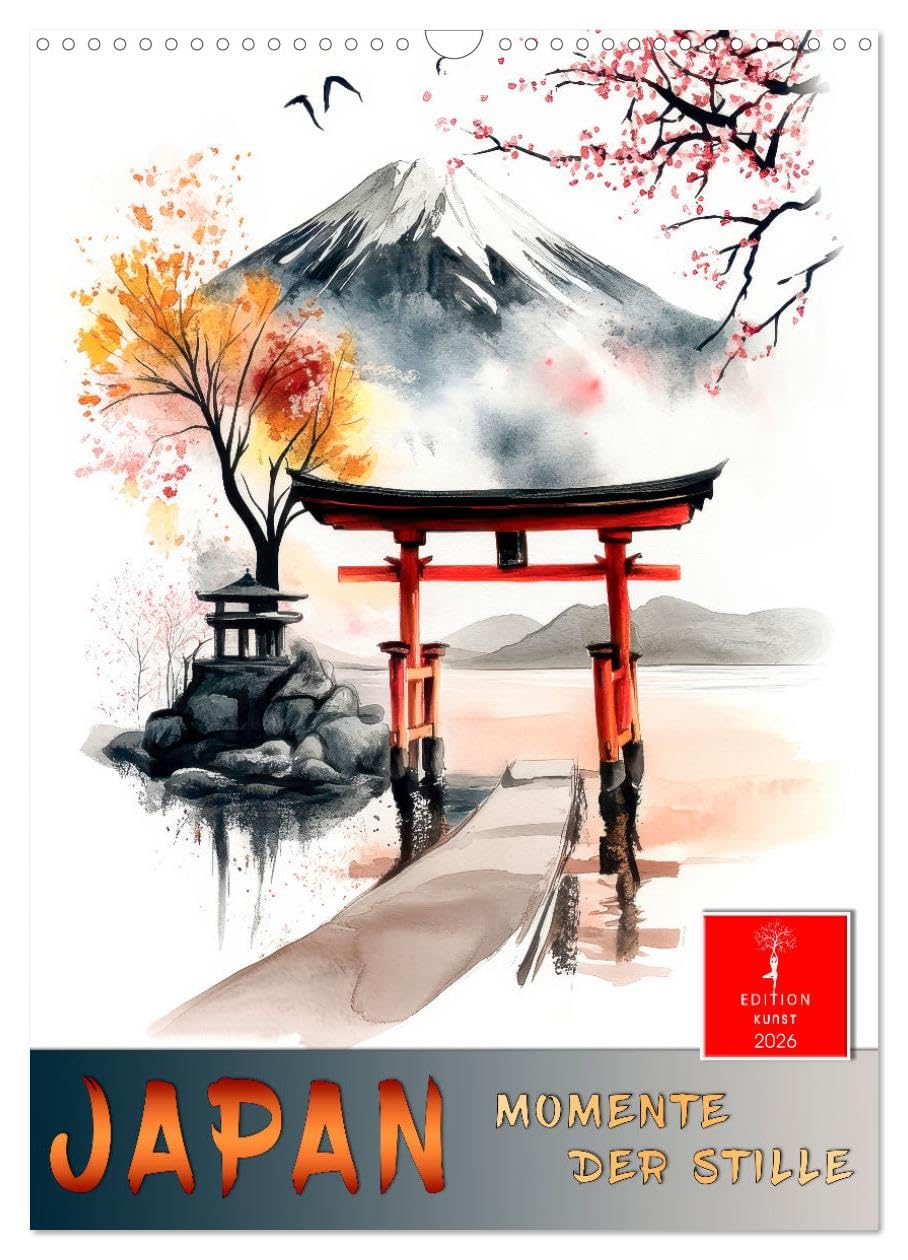 Japan - Moments of silence UK-Version (Wall Calendar 2026 DIN A3 Portrait), CALVENDO 12 Month Wall Calendar — image 1