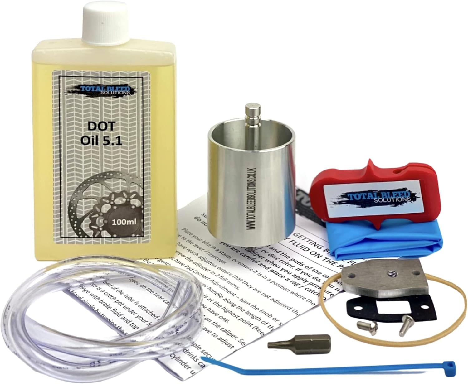 TBS Easy to bleed kit for Hope Hydraulic Brakes with DOT Fluid Included