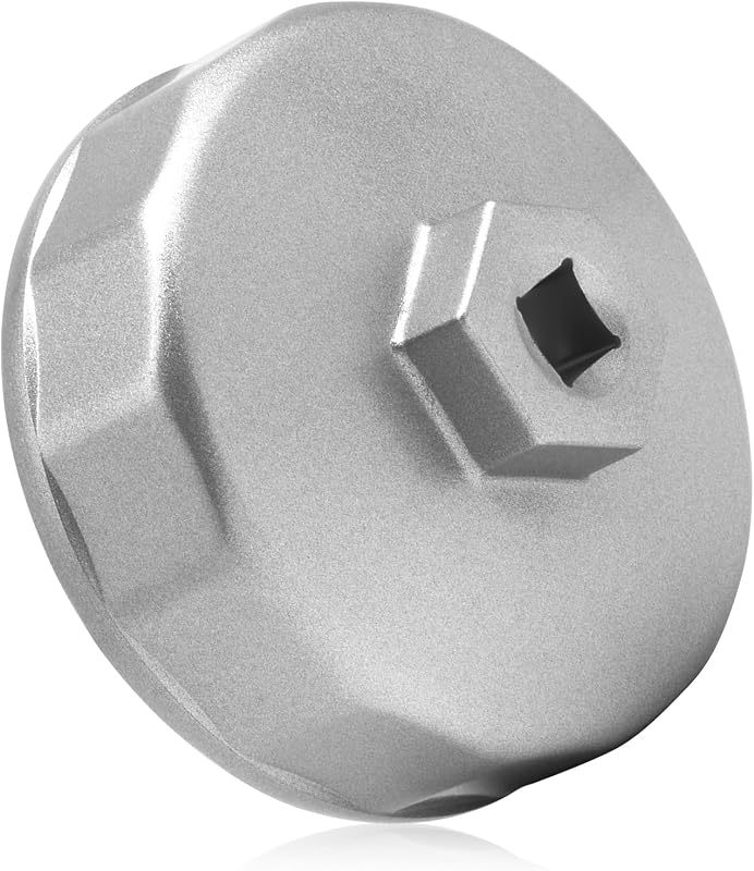 Oil Filter Wrench, Heavy Duty 74mm 14 Flutes Oil Filter Cap Wrenches Removal Tool Compatible with Mercedes Benz, Audi, VW, Porsche, Audi, Mazda, Sprinter Select Mobil1, Bosch, Mahle