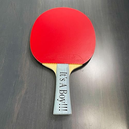 Miniatura 7 de Paleta de ping pong personalizada  Mensaje, fuente y color personalizados  Remo olímpico legal de 5 capas  Paleta de ping pong personalizada  Paleta