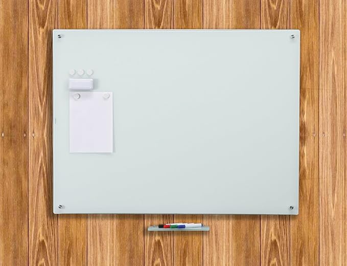 Glass Dryerase Board Set 35 1/2" X 47 1/4