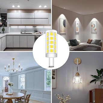 G4 LED Bulb 3W, Equivalent 20W-30W Halogen, T3 JC Type Bi-Pin G4 Base AC/DC 12V Led Lights, 250 Lumens Non-Dimmable 6000K Daylight, G4 Light Bulb for Landscape Lighting Pack of 5