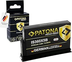 PATONA Protect Batería reemplazo para Insta360 One X5 CINSBAHA – 2700mAh 3,89V 10,5Wh Li-Ion, Carga rápida 7A, Celdas Premium con protección contra sobrecarga y Descarga Profunda