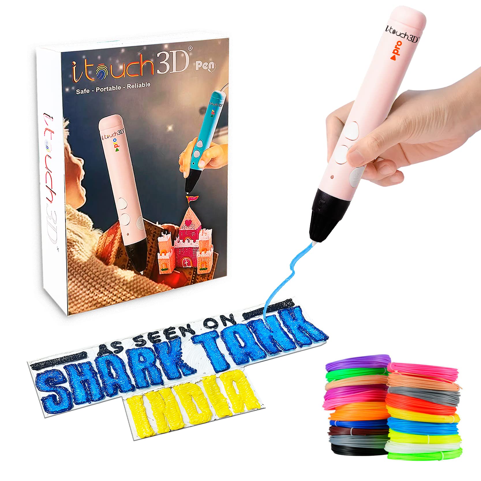 New Itouch Pro 3D Pen Pink, Kids Friendly Magic 3D Pen with 20in1 (5M) each PLA filaments (B0BVFGZMBP) Amazon Price History, Amazon Price Tracker