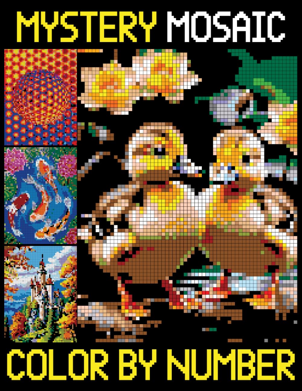 Mystery Mosaics Color By Number: Beautiful Pixel Art Coloring Book with Hidden Pictures, Color Quest Extreme Challenges for Relaxation, Great Gift for Everyone