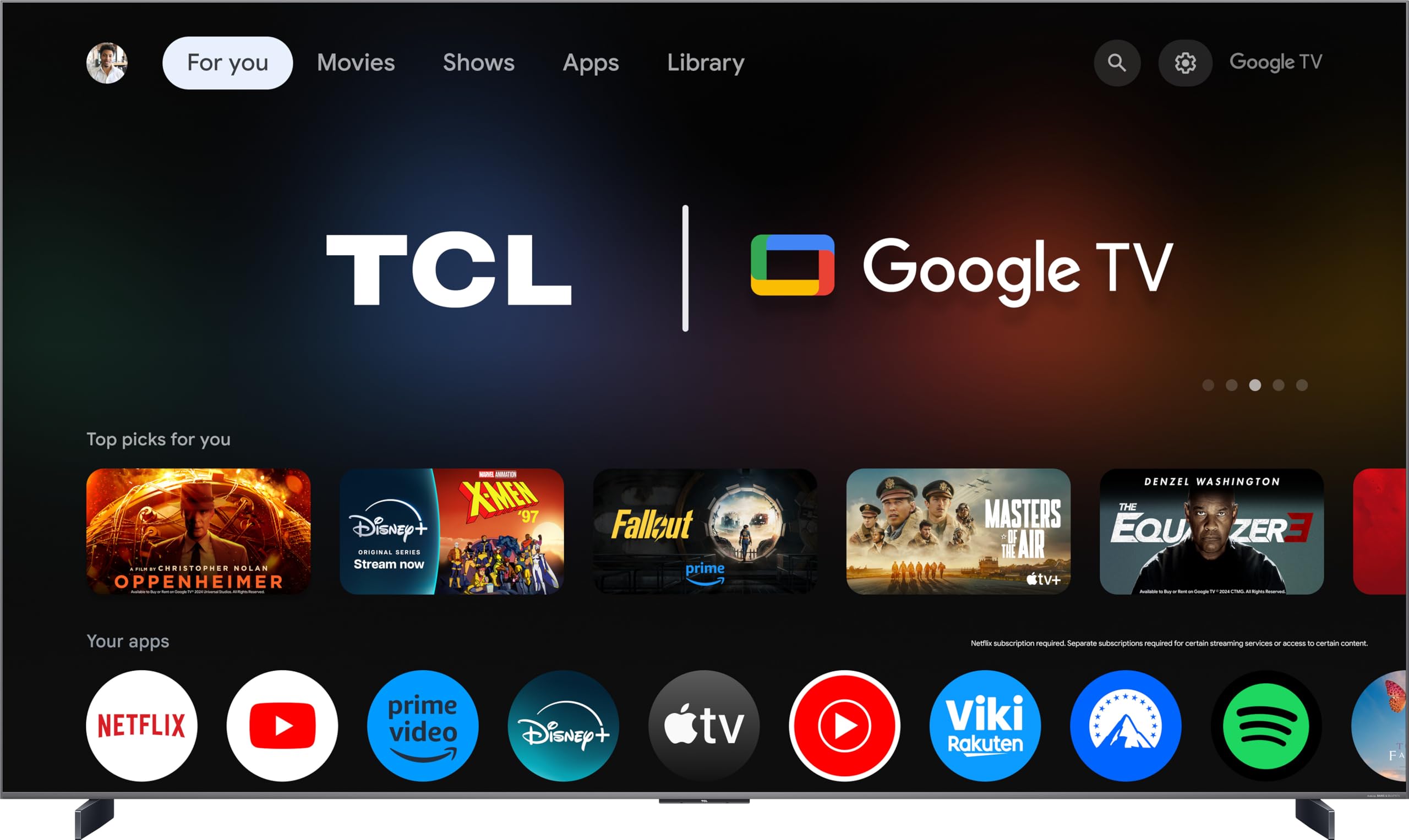 TCL 98C8L Téléviseur SQD-Mini LED 4K Smart TV, HDR 6000 nits, 4032 Local Dimming, 144 Hz Motion Clarity Pro, Bang & Olufsen, Dolby Vision IQ & Atmos, Game Master, Google TV, Apple AirPlay 2