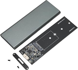 M.2 SATA SSD to USB 3.0 SSD Enclosure Adapter, External SATA SSD to USB 3.0 SSD Reader Converter with B Key, B and M Key, OTG WTG Function for 2242 2260 2280mm NGFF M.2 SSD (Grey)