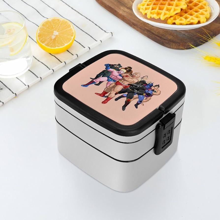 ☆貴重品☆キン肉マン お弁当箱 Amazon | キン肉マン 弁当箱 ランチボックス 二段 抗菌 お弁当箱