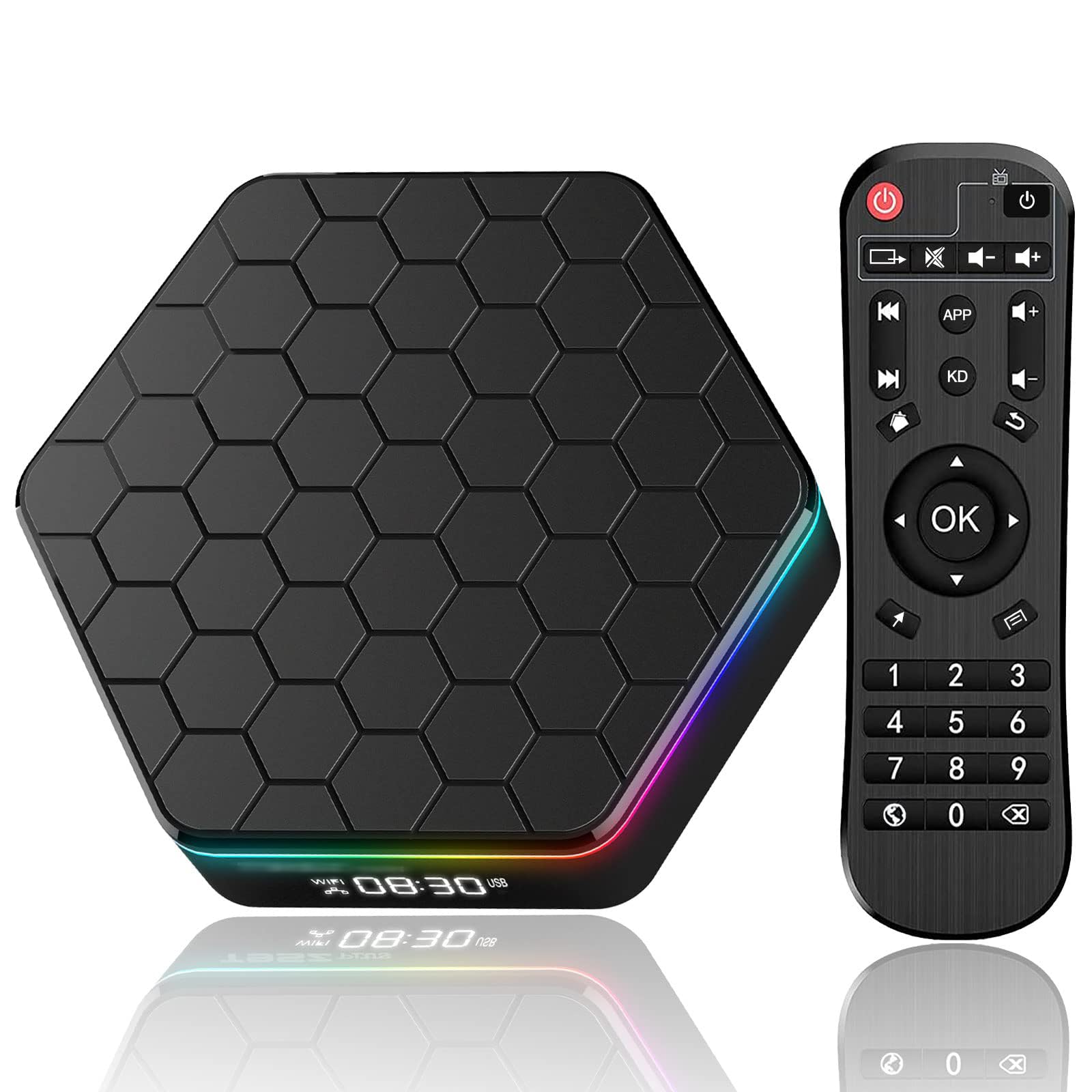 Android TV Box 12.0 with 100M LAN Dual WiFi 2.4G/5G
