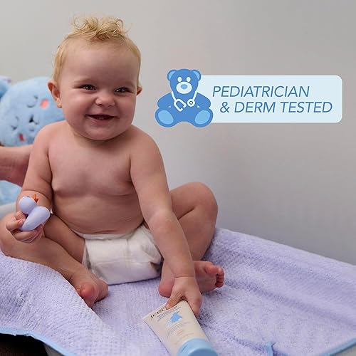 Miniatura 5 de Jergens Crema calmante para piel sensible para bebés, crema para piel seca infantil, crema para piel seca, probada por pediatras, sin fragancia, 8