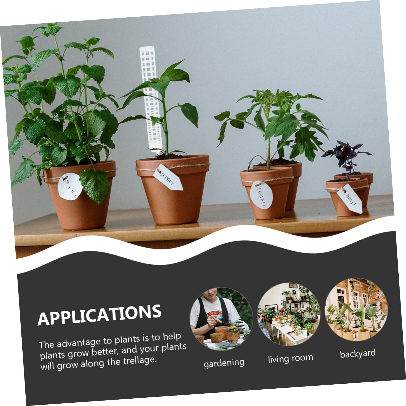 Kisangel 4 Ensembles Colonne De Sphaigne Mousse De Sphaigne pour Les Plantes Grand Poteau De Mousse Jardinage Outillage Treillis Jardin Colonne De Mousse d'eau Support De Fleur 4 Pièces * 4