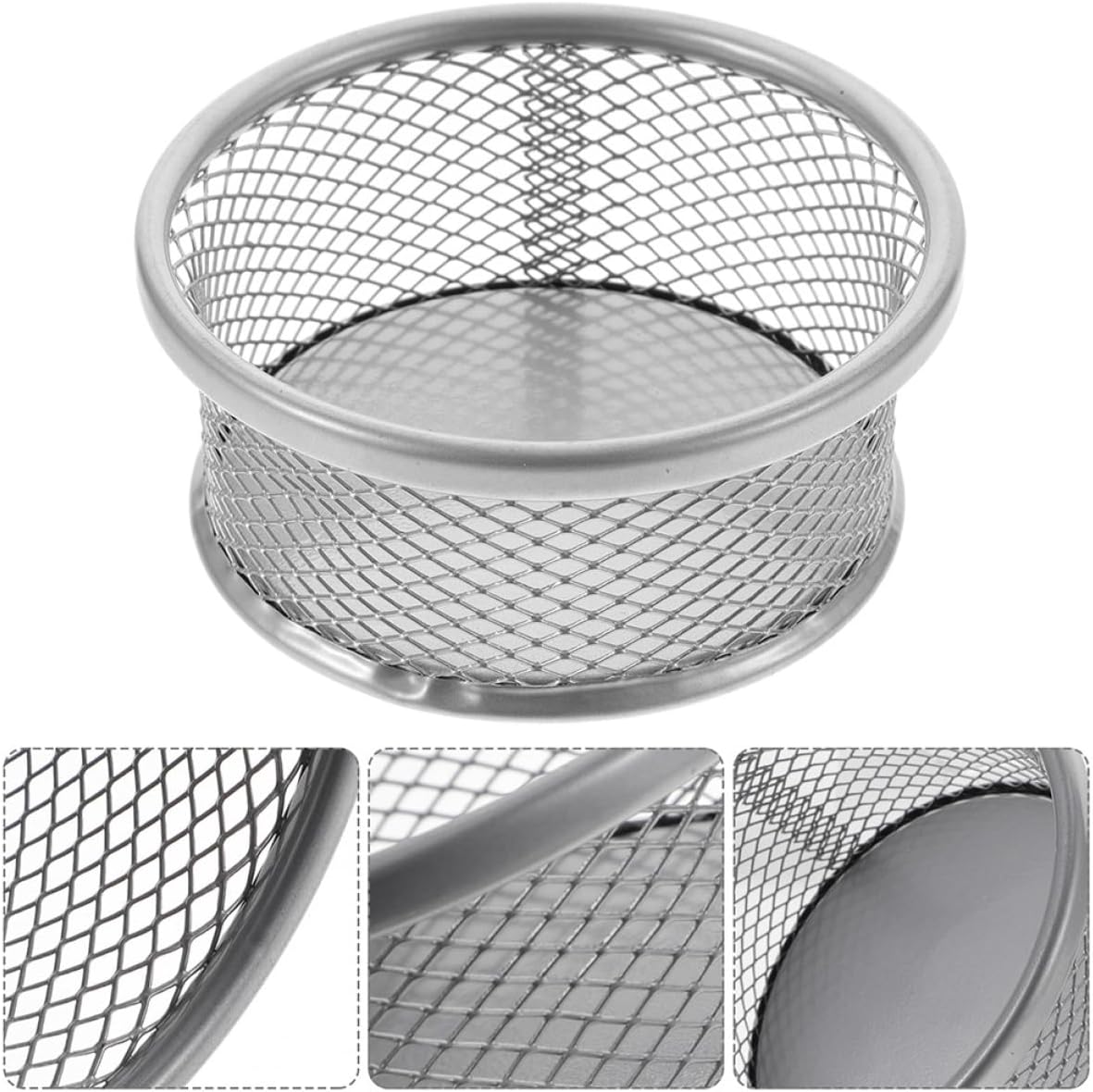 8Pcs Mesh Desk Clip Holders Stackable Paper Clip Storage Baskets for Organizing Office Supplies Convenient Design for Paper Clips Pins and More