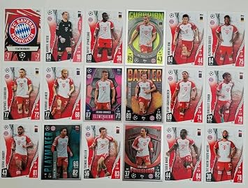 Match Attax 2023 2024 Bayern Munich Full Base Card Team Set