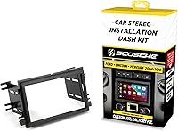 Vista 1 de Scosche FD1426B - Kit de instalación de radio doble DIN para salpicadero compatible con determinados vehículos Ford, Lincoln y Mercury 2004-10 - Kit
