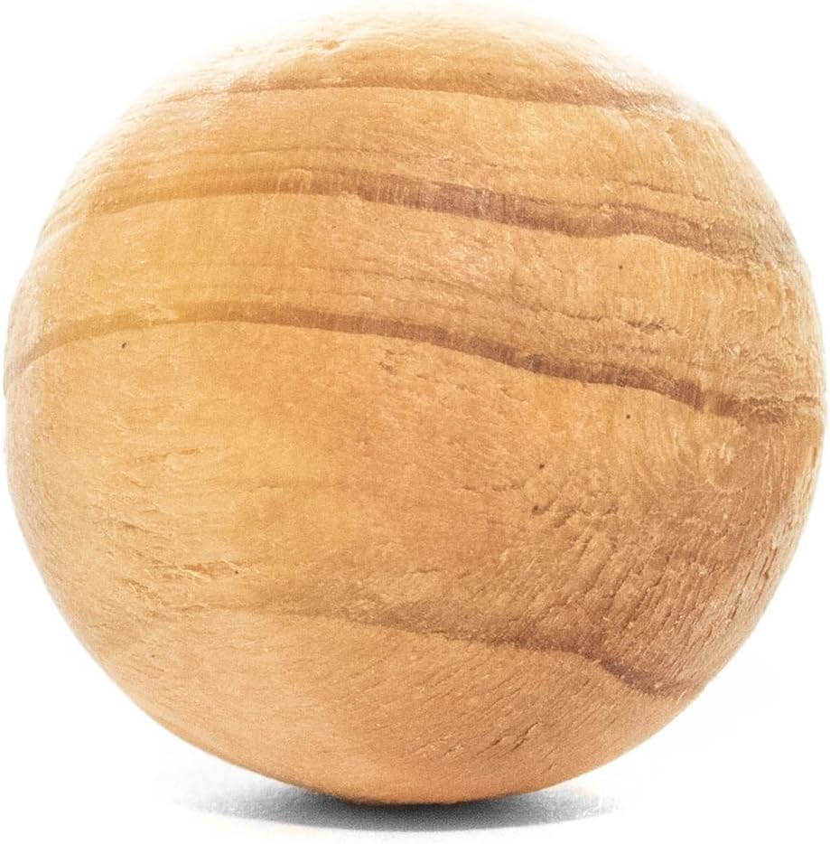 1インチ木製ボール10パック &ndash; 軽量、滑らかな自然仕上げ &ndash; Great for工芸、アート、装飾、and much more 。