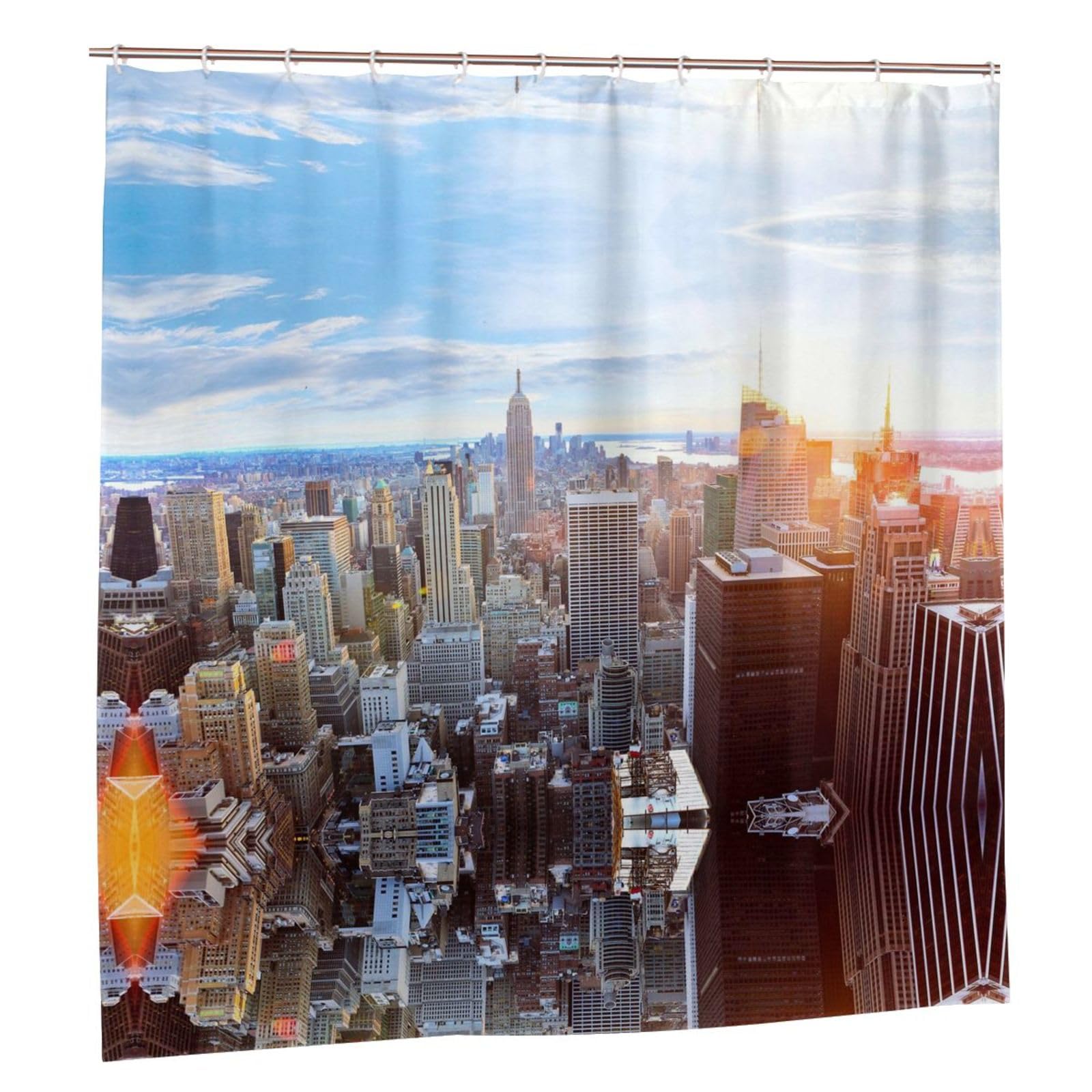 Rideau de salle de bain tendance New York pour une décoration urbaine de maison