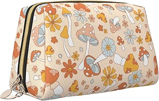 Bolsa organizadora de maquillaje de cuero a c...